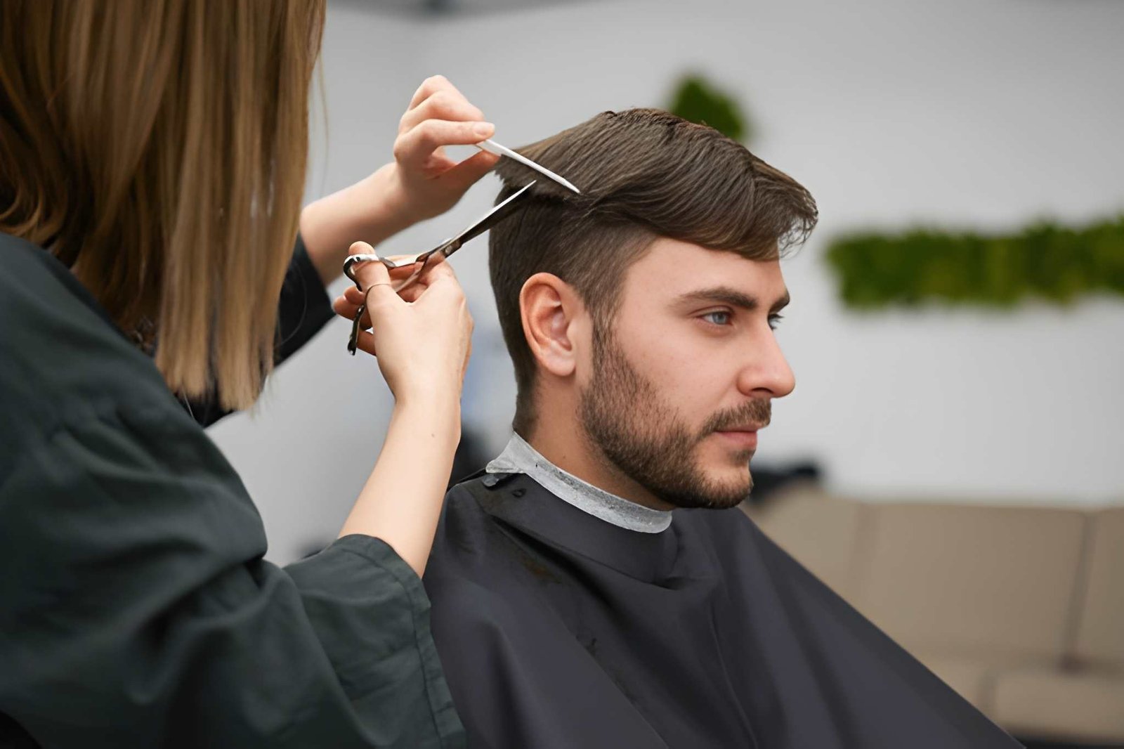 Men's haircut and styling at La Gracia